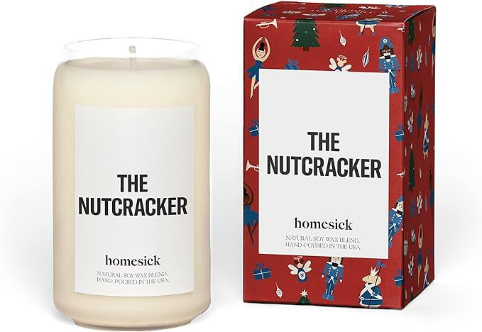 Homesick Premium Scented Candle, The Nutcracker - Scents of Cinnamon, Clove, Pecan, 13.75 oz, 60-... | Amazon (US)