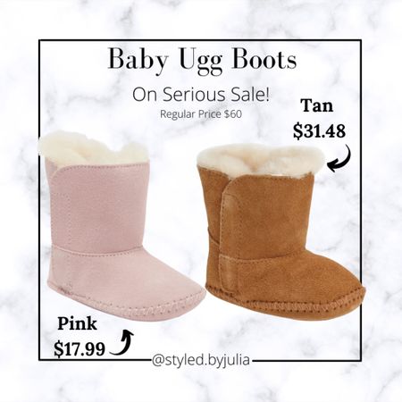 Baby boots uggs winter booties baby booties girls boys 

So stinking cute!! 😍 and such a great price! 

#LTKbaby #LTKsalealert #LTKSeasonal