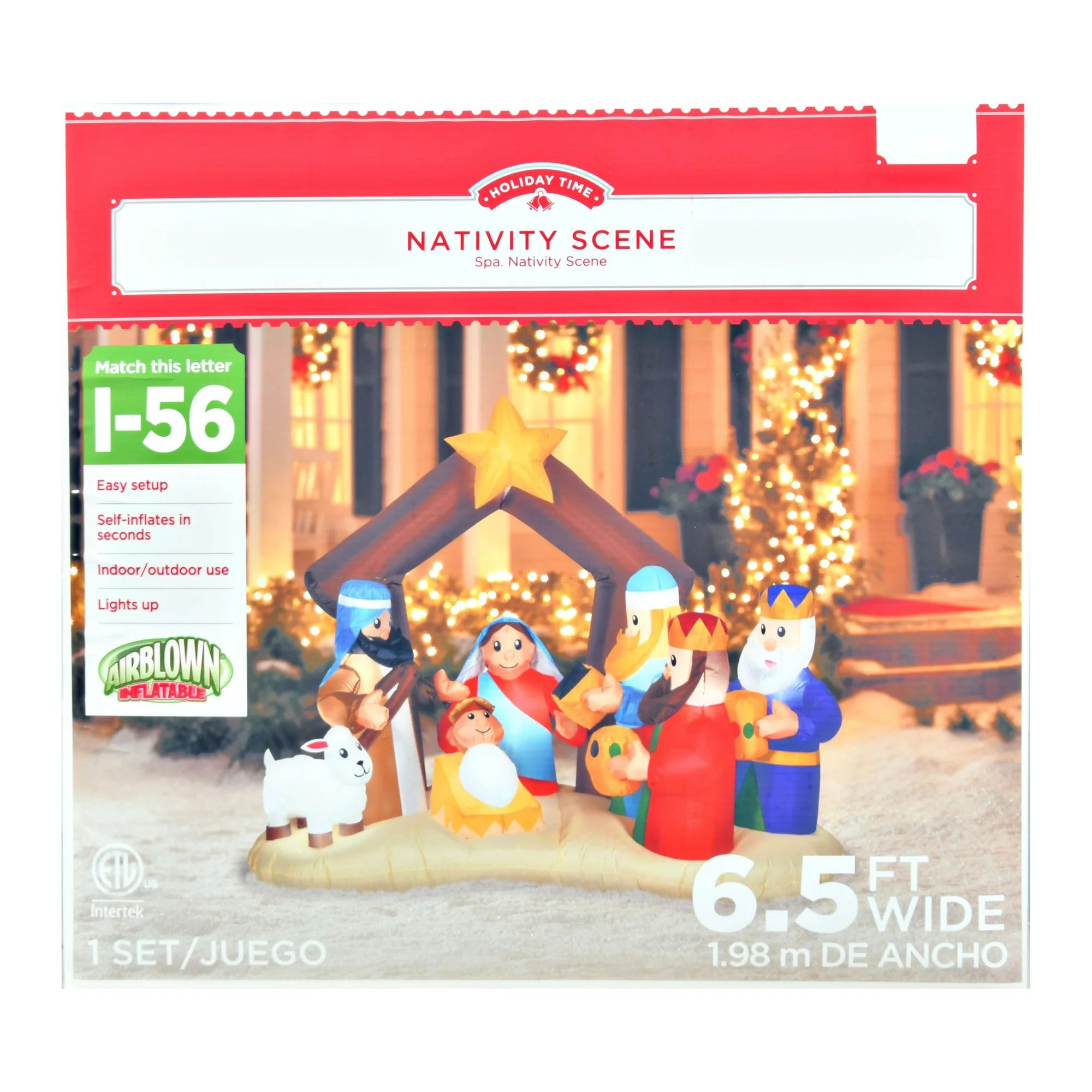 Holiday Time 6.5ft Nativity Inflatable | Walmart (US)