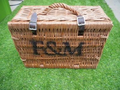 Fortnum & Mason F&M Huntsman Hamper with wicker handle + leather straps  | eBay | eBay US