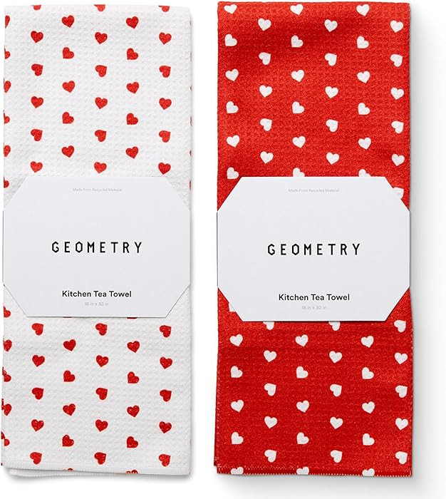 GEOMETRY Kitchen Towels - Quick Dry Microfiber Cloth Dish Towels for Kitchen Drying - Premium Qui... | Amazon (US)