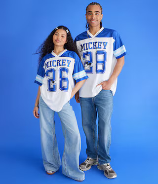 Mickey & Friends | Aero Mickey Mouse 28 V-Neck Mesh Top | Aeropostale