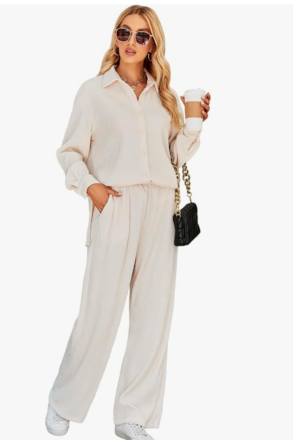 My go to all time favorite chic sets these are just such a staple all year round. I also wear just the pants with sweaters too great for travel ! #set #winteroutfit 

#LTKFindsUnder50 #LTKOver40 #LTKMidsize