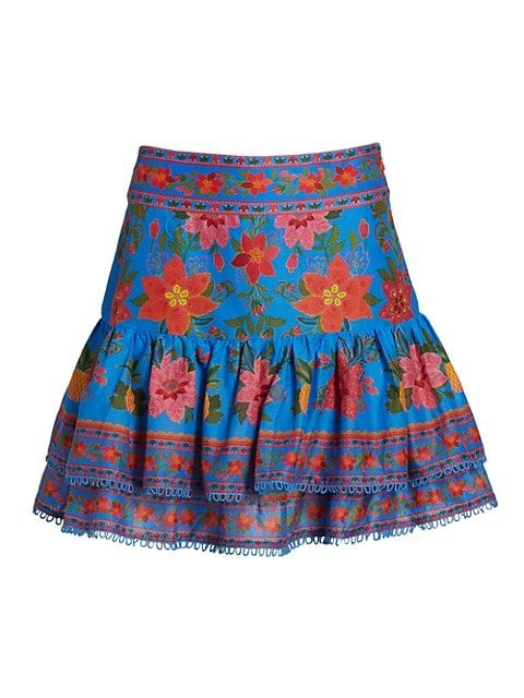 Tropical Tapestry Mini Skirt | Saks Fifth Avenue