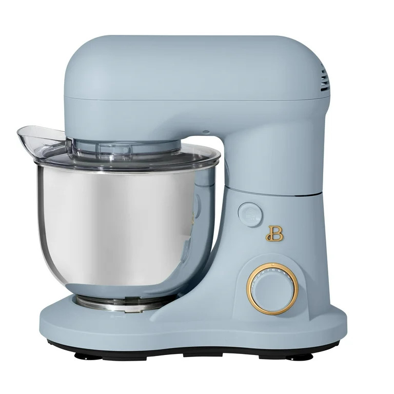 Beautiful 3.5 Qt Stand Mixer, Cornflower Blue with Flat Beater, Dough Hook, Balloon Whisk | Walmart (US)