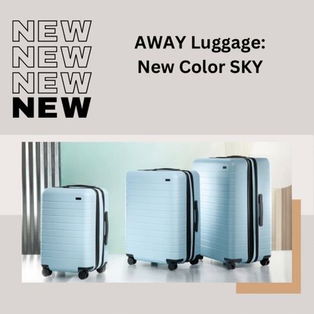 New Color for AWAY Suitcases: SKY 🩵

—-
travel, suitcase, luggage, Away luggage, travel essentials, travel gift guide, best luggage, carry on luggage, carry on suitcase 

#LTKtravel #LTKeurope #LTKGiftGuide