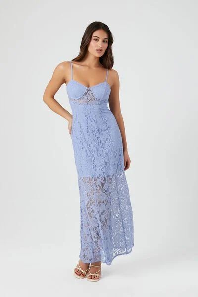 Crochet Lace Sheer Maxi Dress | Forever 21 (US)