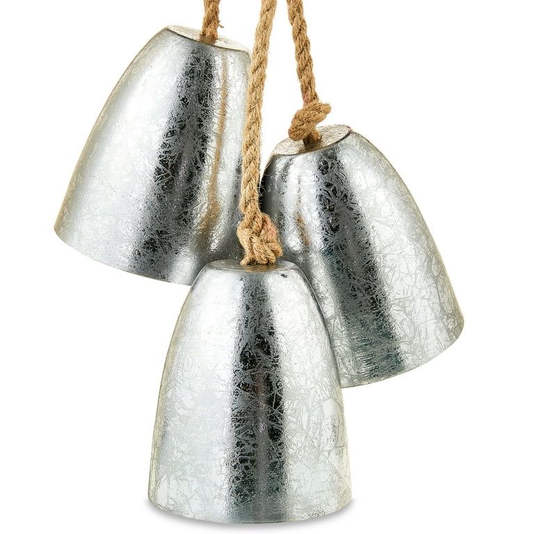 Silver Bell Trio Hanging Decoration, 17", by Holiday Time - Walmart.com | Walmart (US)