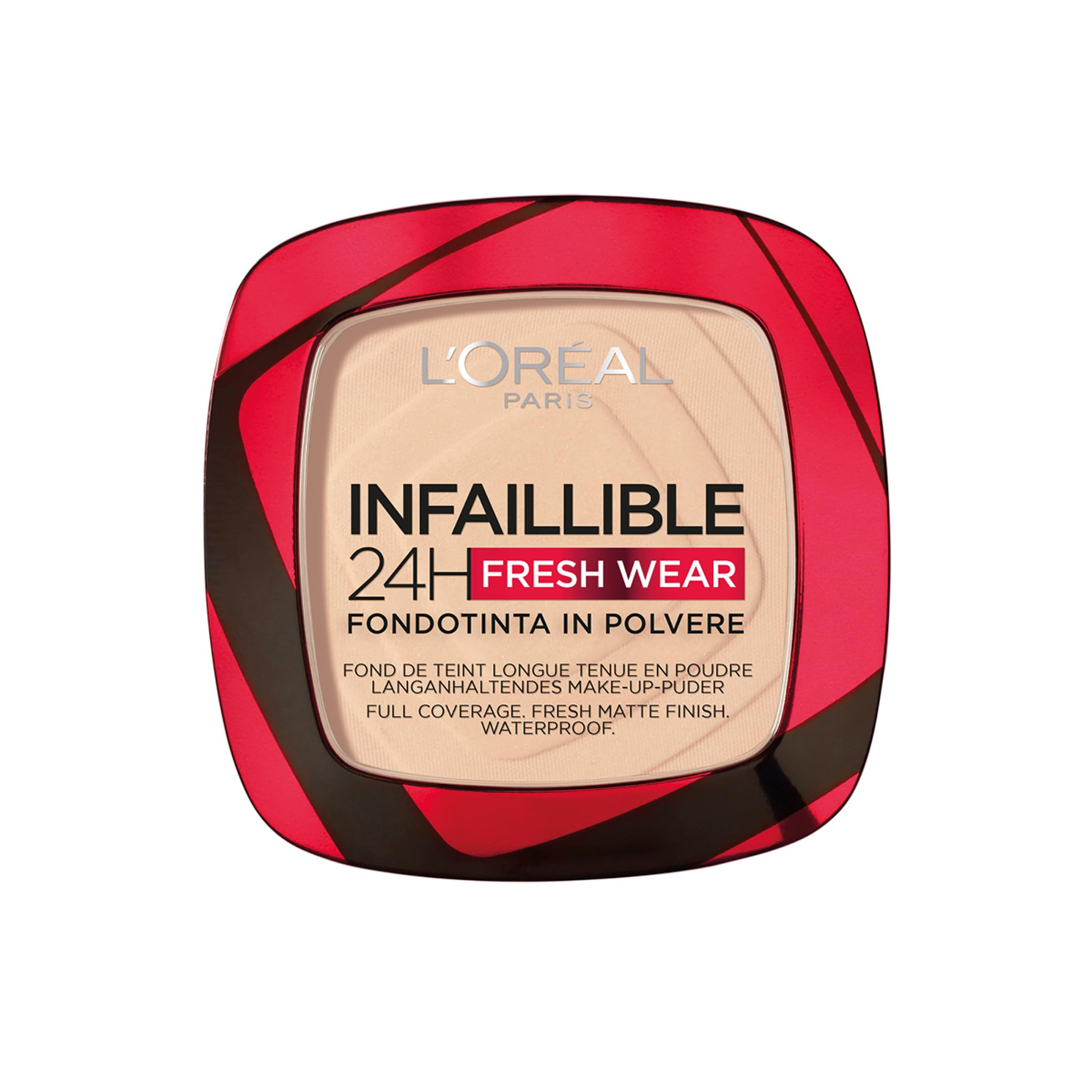 L'Oréal Paris Fondotinta in Polvere Fresh Wear 24H, Formula A Lunga Tenuta, Alta Coprenza Matte ... | Amazon (IT)