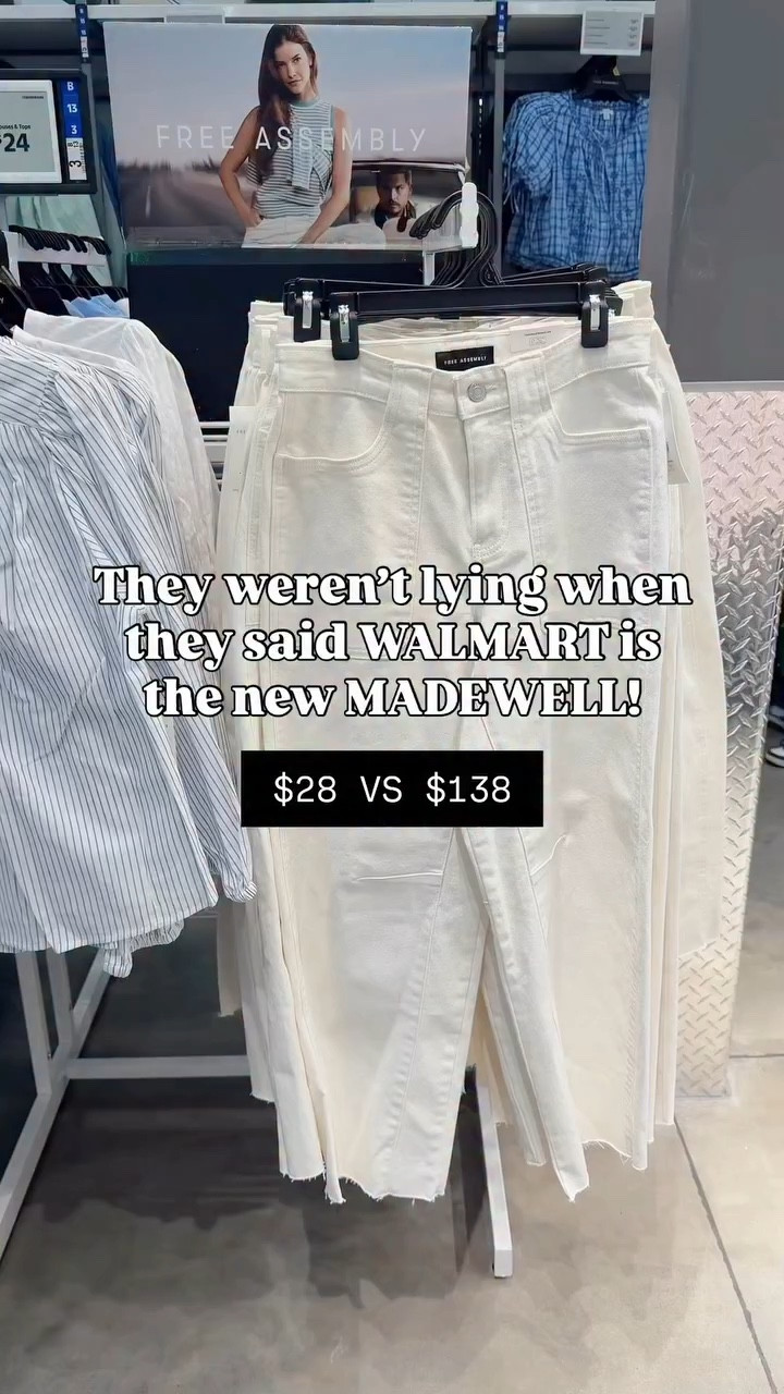 🤍 Look, feel, quality are all giving MADEWELL - buuuuut for $28!

They also come in two denim color washes. 🤍👖I just ordered the light wash! 

Size: 4 / tts / 5’5” / 120-125lbs 

https://liketk.it/5Ws88