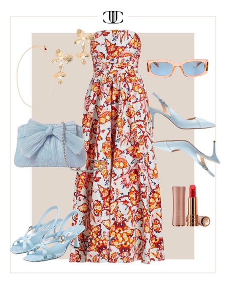 Spring is here and we also know that beautiful weddings are in full bloom. Here are a few different wedding guest options that would be great looks from coastal to desert to garden and everything in between. 

spring dress, wedding guest dress, heels, sunglasses, clutch, earrings, lipstick

#LTKover40 #LTKshoecrush #LTKstyletip
