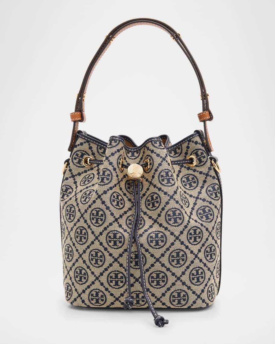 T Monogram Jacquard Bucket Bag | Neiman Marcus