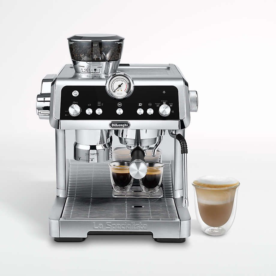 De'Longhi La Specialista Prestigio Espresso Machine + Reviews | Crate & Barrel | Crate & Barrel