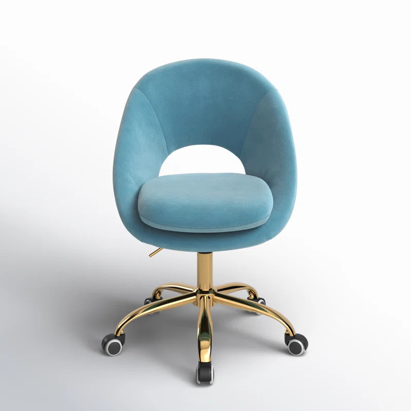 Louise Velvet Modern Task Chair with Ergonomic Design | Wayfair North America