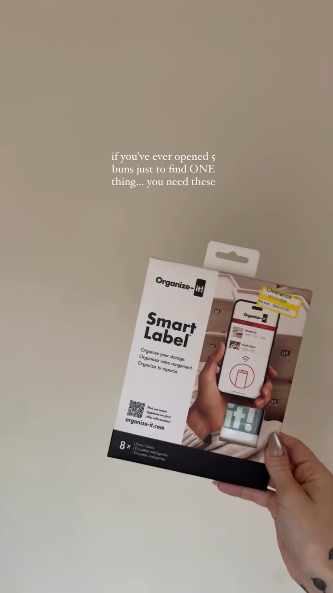hot take: the secret to a clutter-free home isn’t more bins… it’s knowing what’s actually inside them 👀📦

my latest obsession? these smart labels— they’re lowkey genius.
you just tap your phone + instantly see what’s in the bin. no digging. no guessing. no mess. 📱🔖

I slapped them on:
🩹 our first aid bin
🕯️ my wax melt stash
🧺 the boys’ closet baskets (too small / too big clothes)
🎄 holiday decor tubs
…basically everything I used to forget existed 😂

✨ no subscription
✨ free app + cloud storage
✨ weatherproof (aka perfect for garage or attic bins)
✨ fam share feature so everyone stops asking “where’s ____?”

truly a game-changer if you love being that organized mom without the chaos 🫶🏼
#homeorganization #smartlabels #organizationhacks #momlifehack #storagesolutions #organizedhome #declutteryourlife #cleanmamaenergy #minimalistmom #homedecororganization #nfcsmartlabel #aestheticstorage #labelingmadeeasy #tidyliving #genzmomhacks #amazonfinds #targetfinds

#LTKFamily #LTKSeasonal #LTKHome