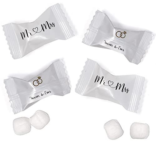 Gift Boutique Mr. & Mrs. Wedding Butter Mint Candy Bags 100 Count Forever & Ever Mints Candies 13 Oz (369g) Diamond Ring Treats Party Favors For 50th Anniversary Wedding & Special Occasions | Amazon (US)