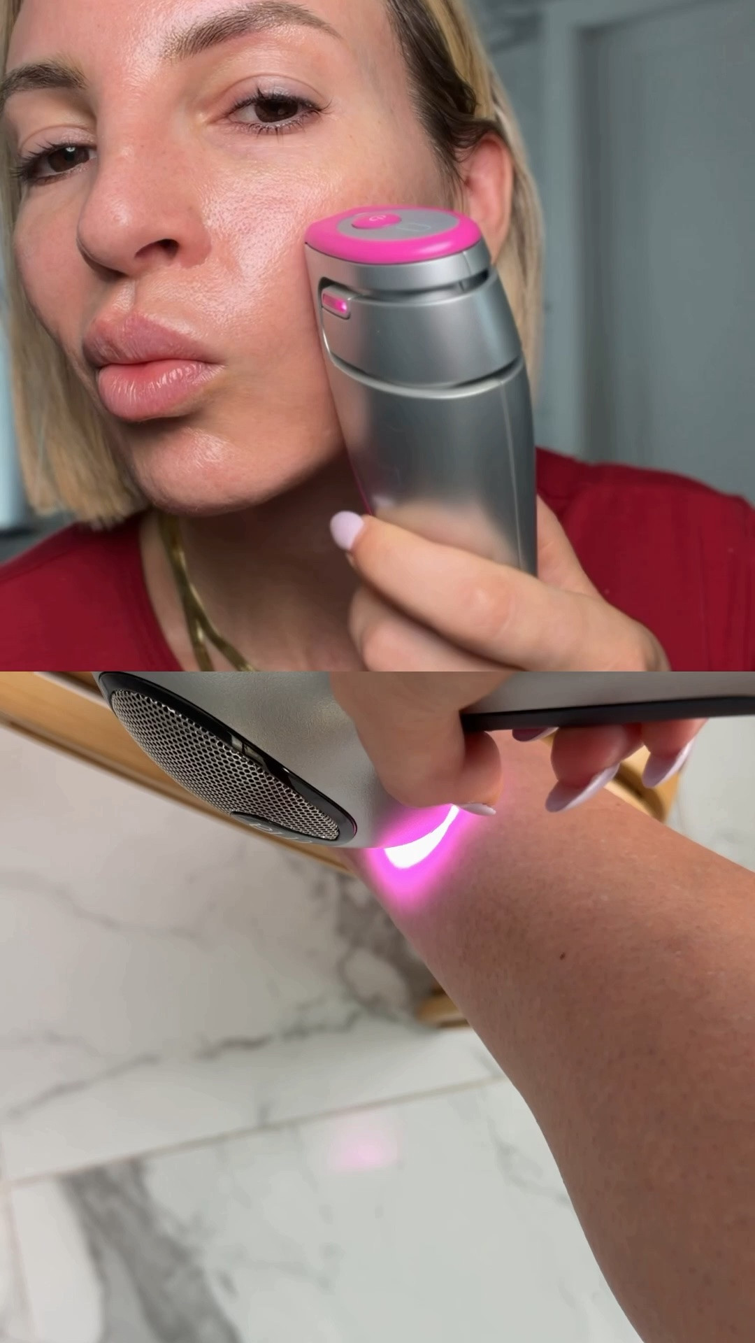 I am in LOVE with my tria lasers. Here’s why... the hair removal laser uses the same diode laser technology used for professional treatments—Tria is the only FDA-cleared at-home hair removal laser, so this is NOT another IPL device. 

And the face laser is basically what I’ve been waiting for my whole life. A true at-home fractional laser for fine lines, pigmentation, texture + acne scarring (it has a super high built-in safety feature so you can’t damage your skin)￼

Use code ASHLEYPROVOST for 20% off for Labor Day (after Labor Day it will be 10% off with that code-doesn’t just have to be bought as a set to get the 10% off)