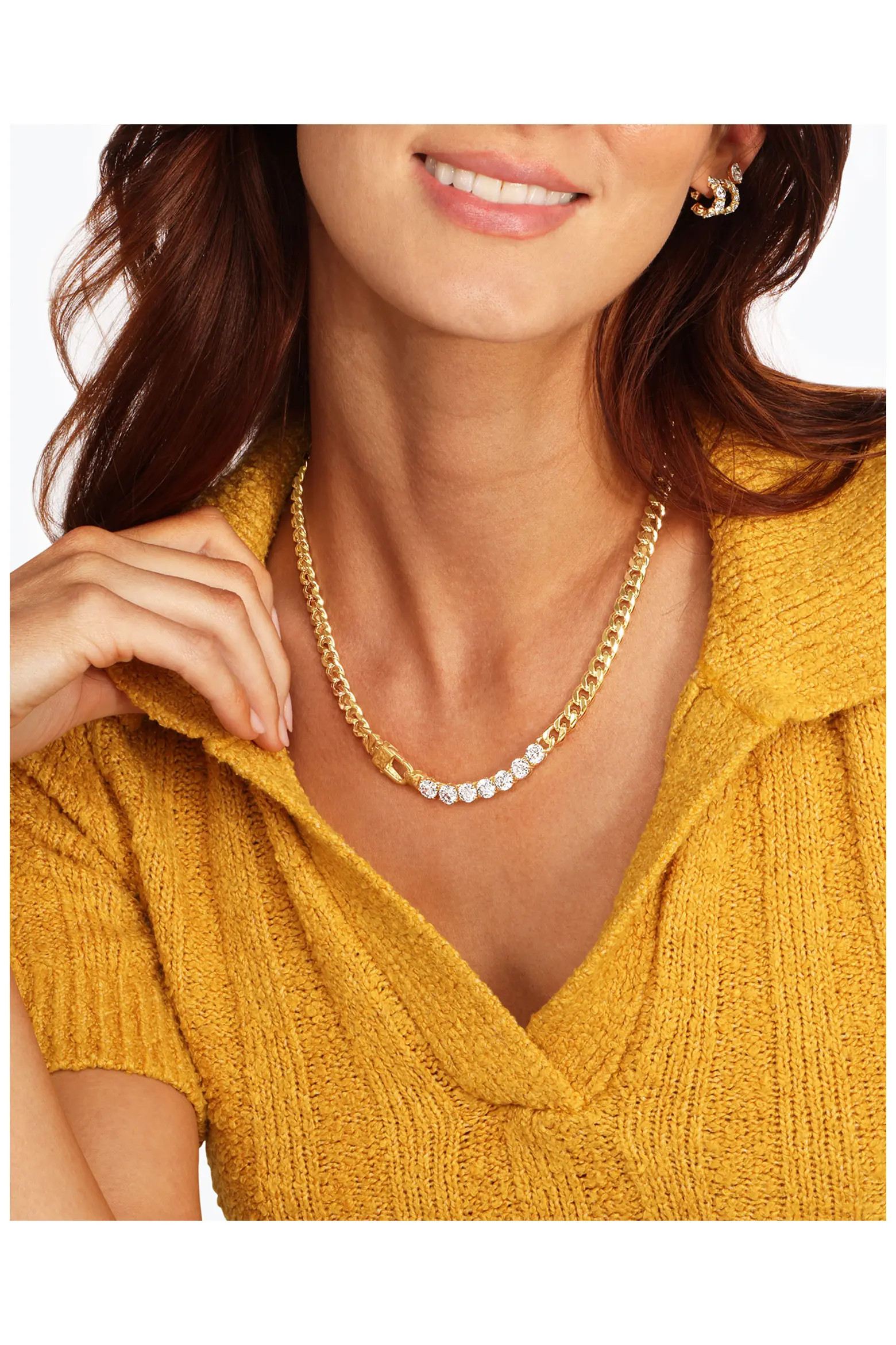 Julian Loves Cubic Zirconia Frontal Necklace (Women) | Nordstrom | Nordstrom