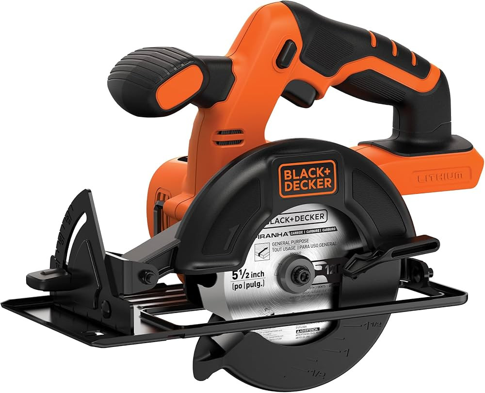 Black And Decker 20-Volt 5-1/2-In Cordless Circular Saw (Bare Tool Only) | Amazon (US)