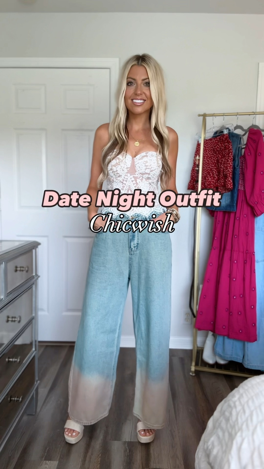 Love this outfit for a night out or with boots for country concert! Use code: Kaleigh15 for 15% off! @chicwish

Denim / Summer fashion / lace top / country concert outfit / affordable / western chic / boho / date night outfit / pink jeans 

#denim #ootd #countryconcert #chiclook #summerfashion #datenightoutfit #countryconcertoutfit #womenfashion #streetstyle #summeroutfit #fashioninfluencer #ootdfashion #bohostyle #concertoutfit #fashioninspo #styleinspo #affordablestyle #affordablefashion #bohochic #springstyle #ltkunder50 #datenightoutfit #fashion2024 #stylegoals #fashionlover #lookbook #ltkunder50 #weekendoutfit 

#LTKFindsUnder50 #LTKFindsUnder100 #LTKStyleTip
