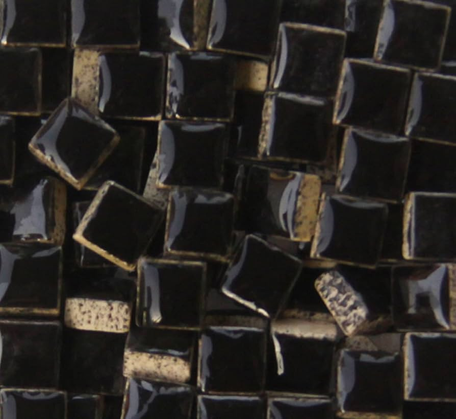 PINUO&KE 200 Pieces / 200 g Square Shapes 1x1 cm Square Ceramic Mosaic Mosaic Tiles for Crafts, C... | Amazon (US)