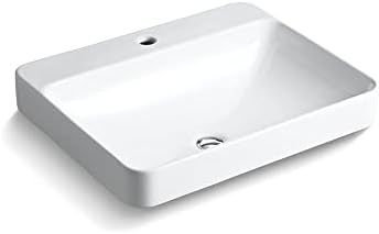 Kohler 2660-1-0 Vox Vessel Bathroom Sink with Single Faucet Hole, One Size, White | Amazon (US)