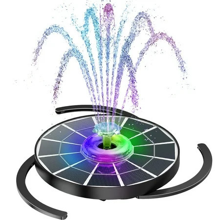 AISITIN 4W Solar Fountain 2024 Upgraded, Solar Fountain Pump with Bracket and 8 Nozzles, Solar Water Fountain for Bird Bath, Garden, Pond and Outdoor | Walmart (US)
