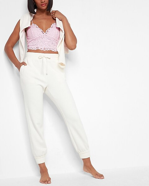 Allover Lace Cropped Cami | Express