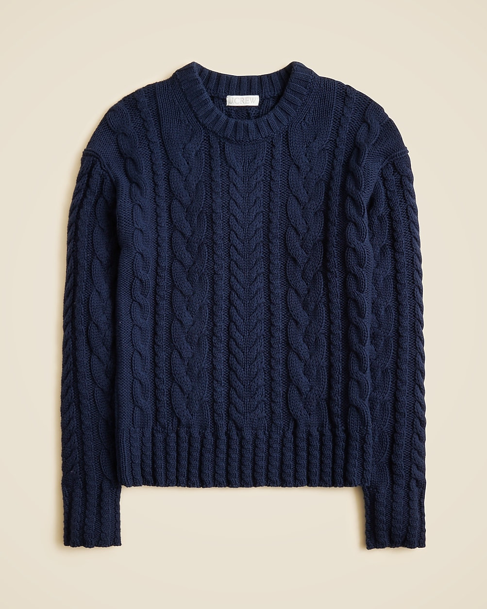 Cable-knit crewneck sweater | J. Crew US