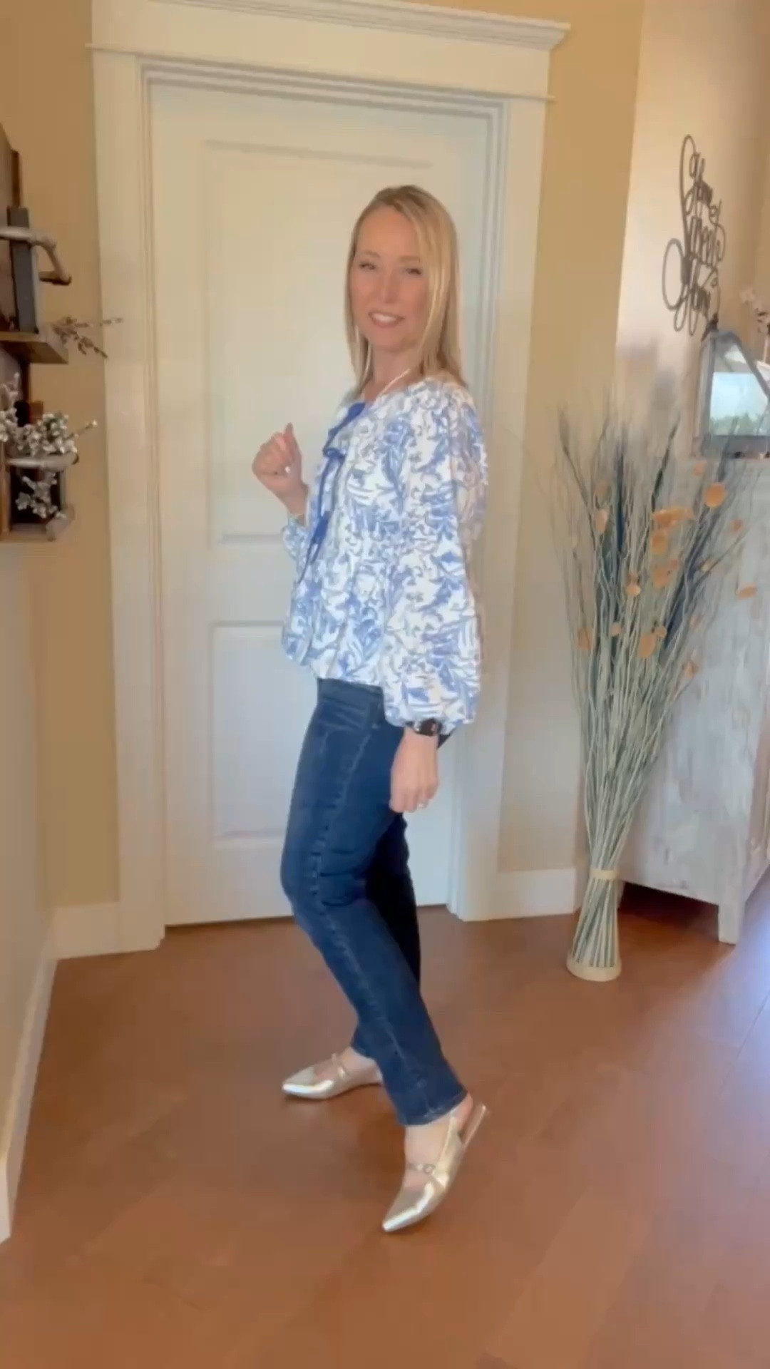 Bring on the cute Spring blouses and shoes!!

Love the sweet feminine details on this lightweight flowy blouse! 
Which pair of shoes would you choose? I’ve been wearing both on repeat but especially the brown woven flats! They are the best spring flats! Super cute and go with everything !

#LTKShoeCrush #LTKStyleTip #LTKOver40
