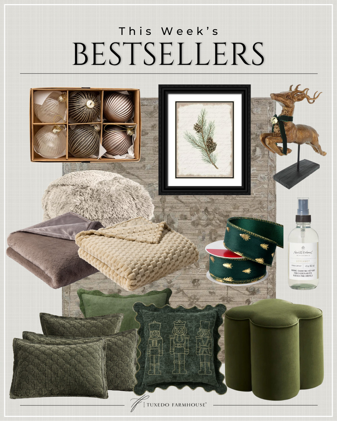 This Week's Bestsellers

Which one was your favorite?

Seasonal, home decor, winter, holiday, accent chairs, rugs, wall art, frames, pillows, lamps, baskets, candles, books, coffee tables, ottomans, trays, bowls, consoles, accent tables
 

 #LTKHoliday #LTKSeasonal #LTKHome