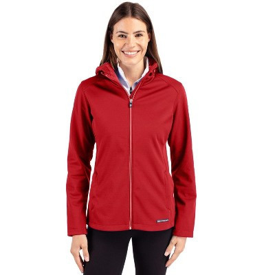 Cutter & Buck Evoke Softshell Recycled Full Zip Womens Jacket - Cardinal Red - XXL | Target