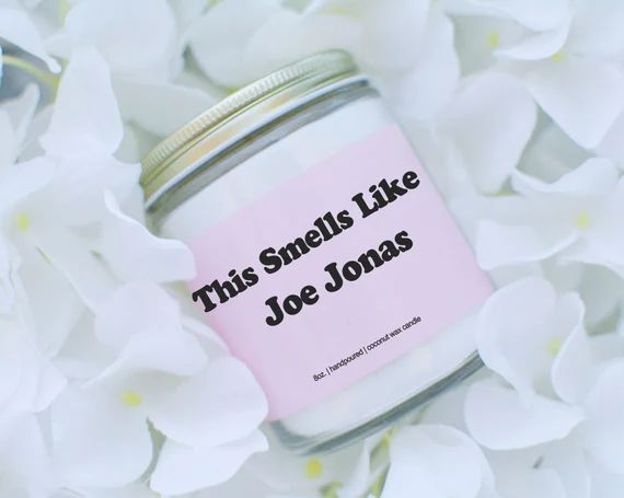 Smells Like Joe Jonas Candle  Pop Culture Gifts  Celebrity | Etsy | Etsy (US)
