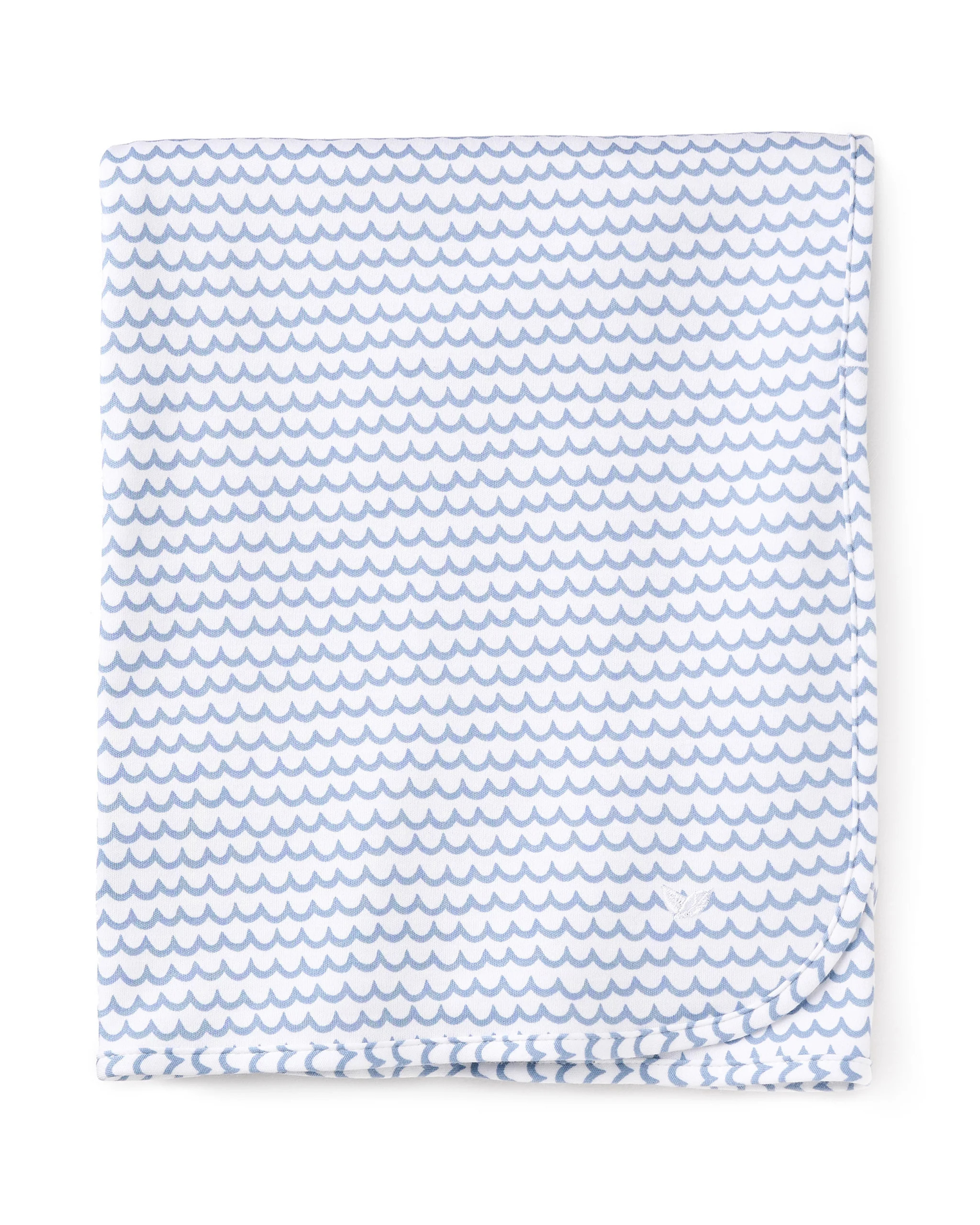 Pima Baby Blanket in La Mer | Petite Plume