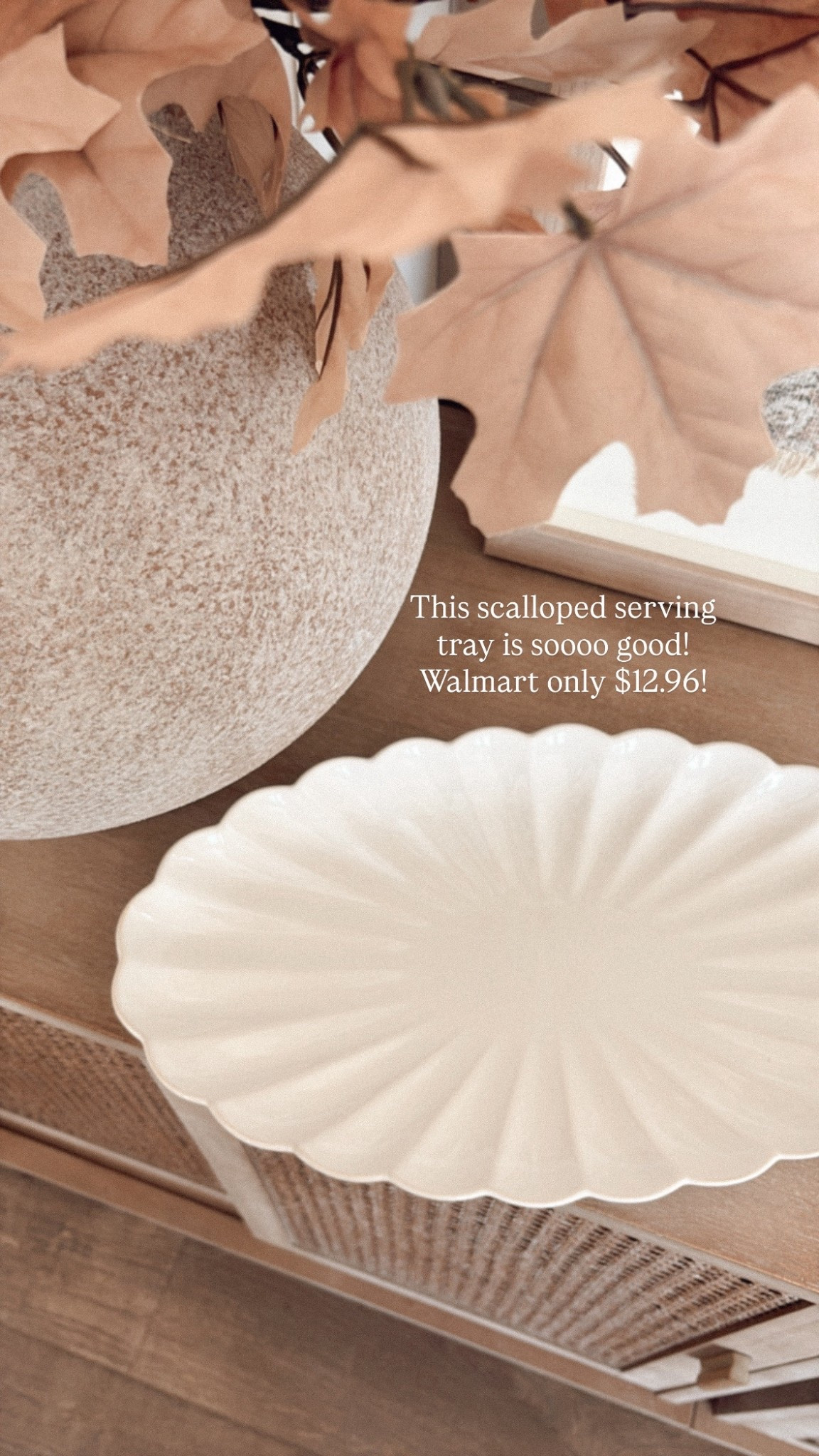 This scalloped serving dish is soooo pretty! Only $12.96!! So cute for entertaining or just as decor on a kitchen island, kitchen shelves kitchen table or dining table. 

#LTKHome #LTKFindsUnder50 #LTKStyleTip