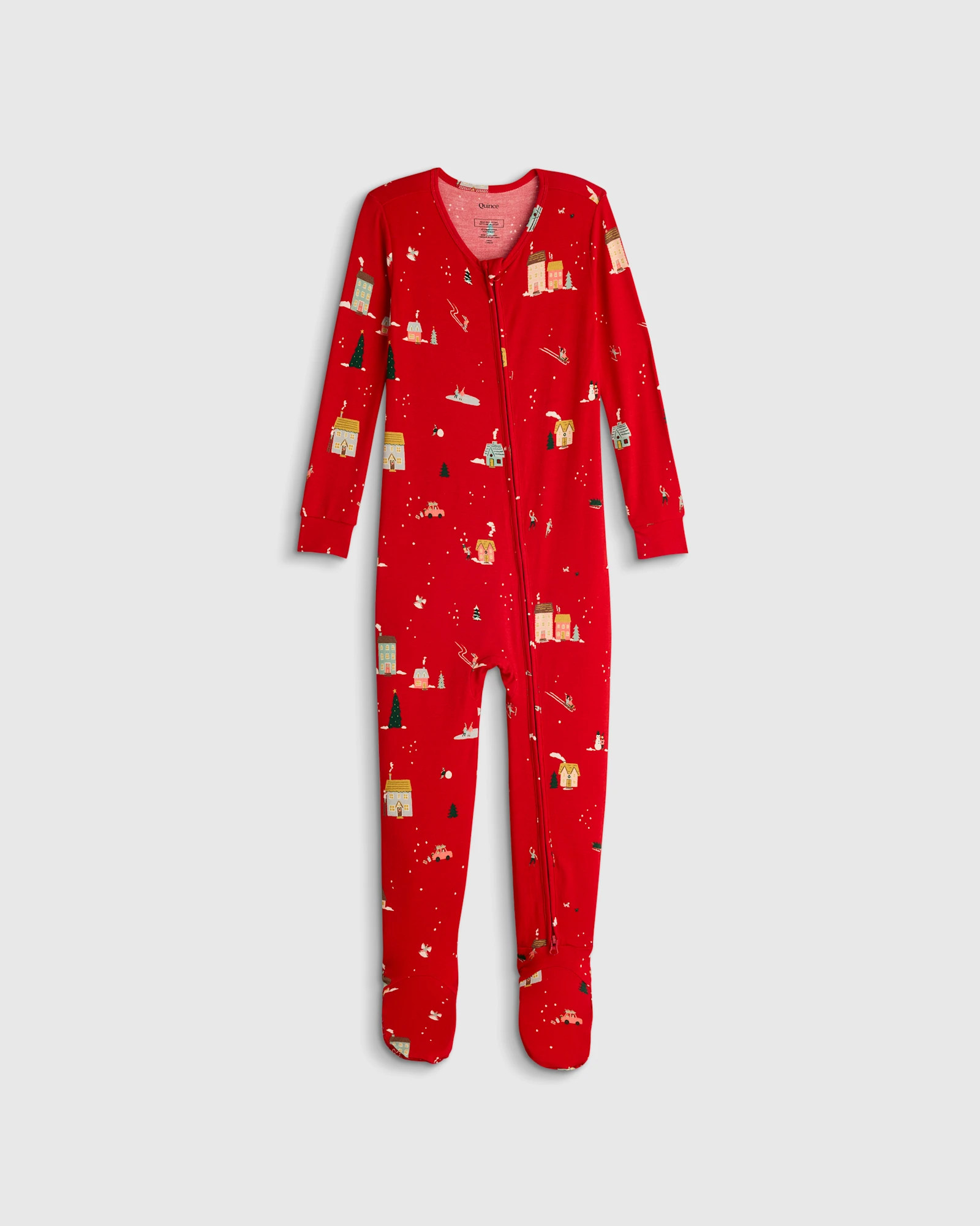 Quince | Bamboo Footie Pajama in Ditsy Floral, Size 2T | Quince