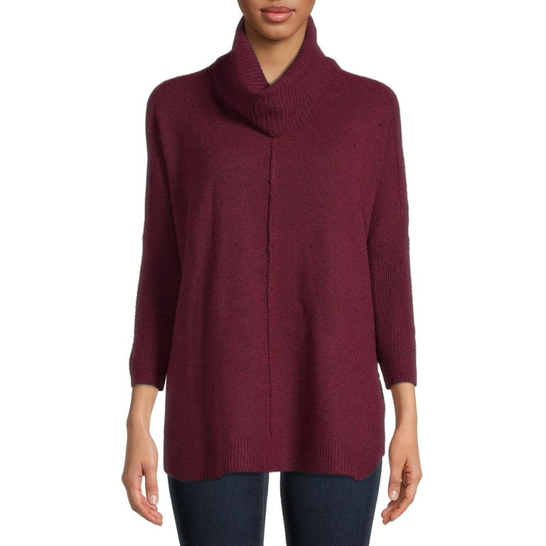 Time and Tru Women's Cowl Neck Sweater | Walmart (US)