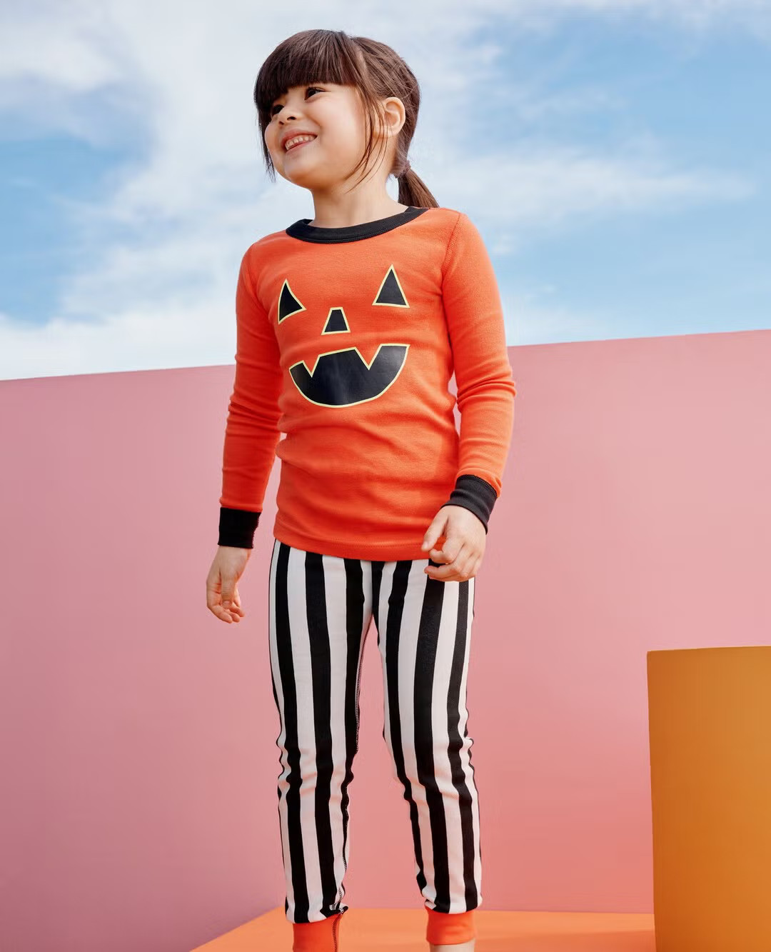 Kids Halloween Glow-in-the-Dark Long John Pajama Set | Hanna Andersson