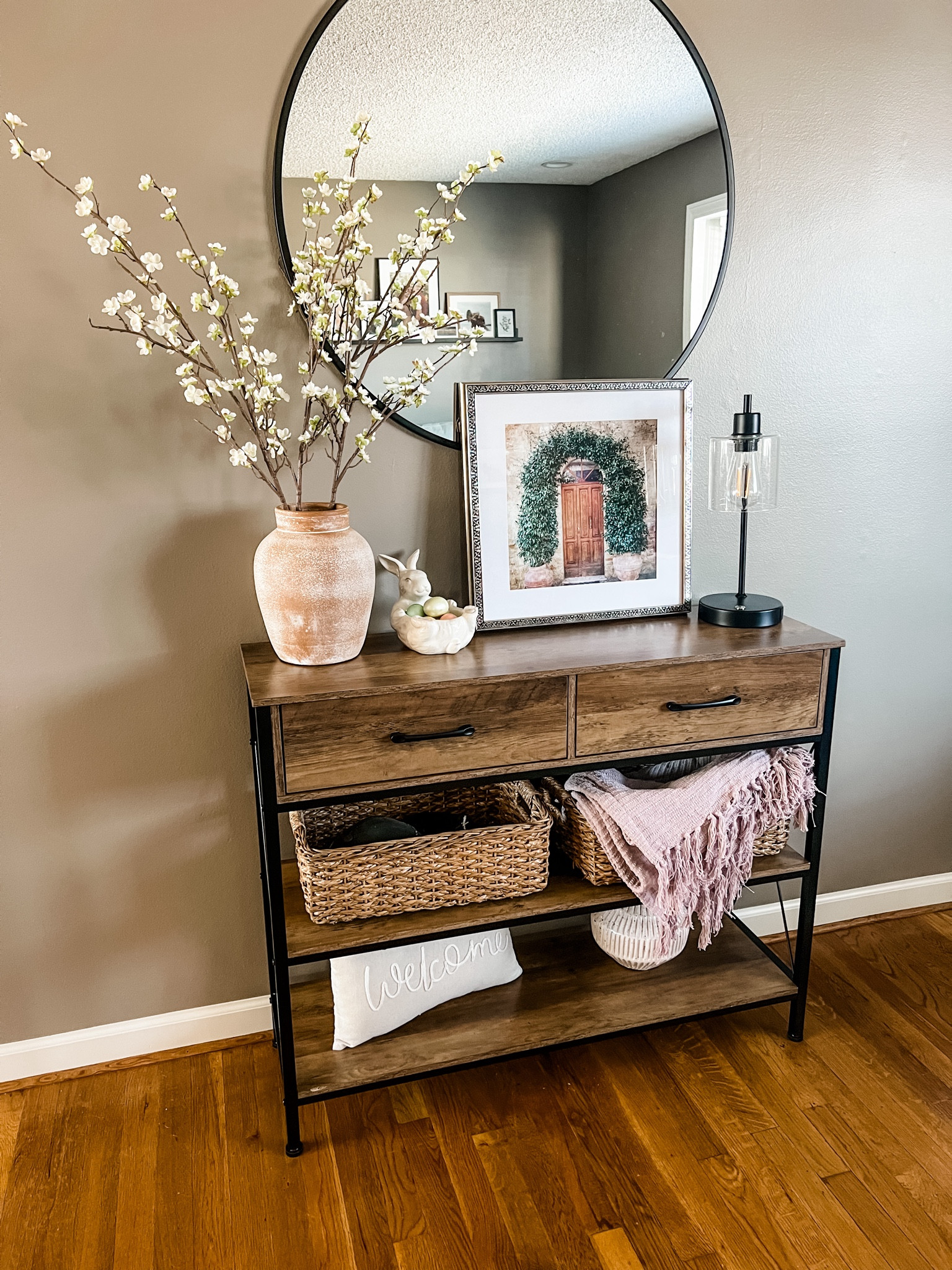 Easy and minimal Easter or spring decor! Similar items linked 

Entry table decor, spring decor, spring stems, spring styling, Easter styling, Easter entry table decor 

#LTKhome #LTKSpringSale #LTKSeasonal