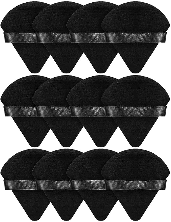 BEAKEY 12pcs Powder Puffs for Face Powder Triangle Makeup Puff for Loose & Cosmetic Foundation, W... | Amazon (US)