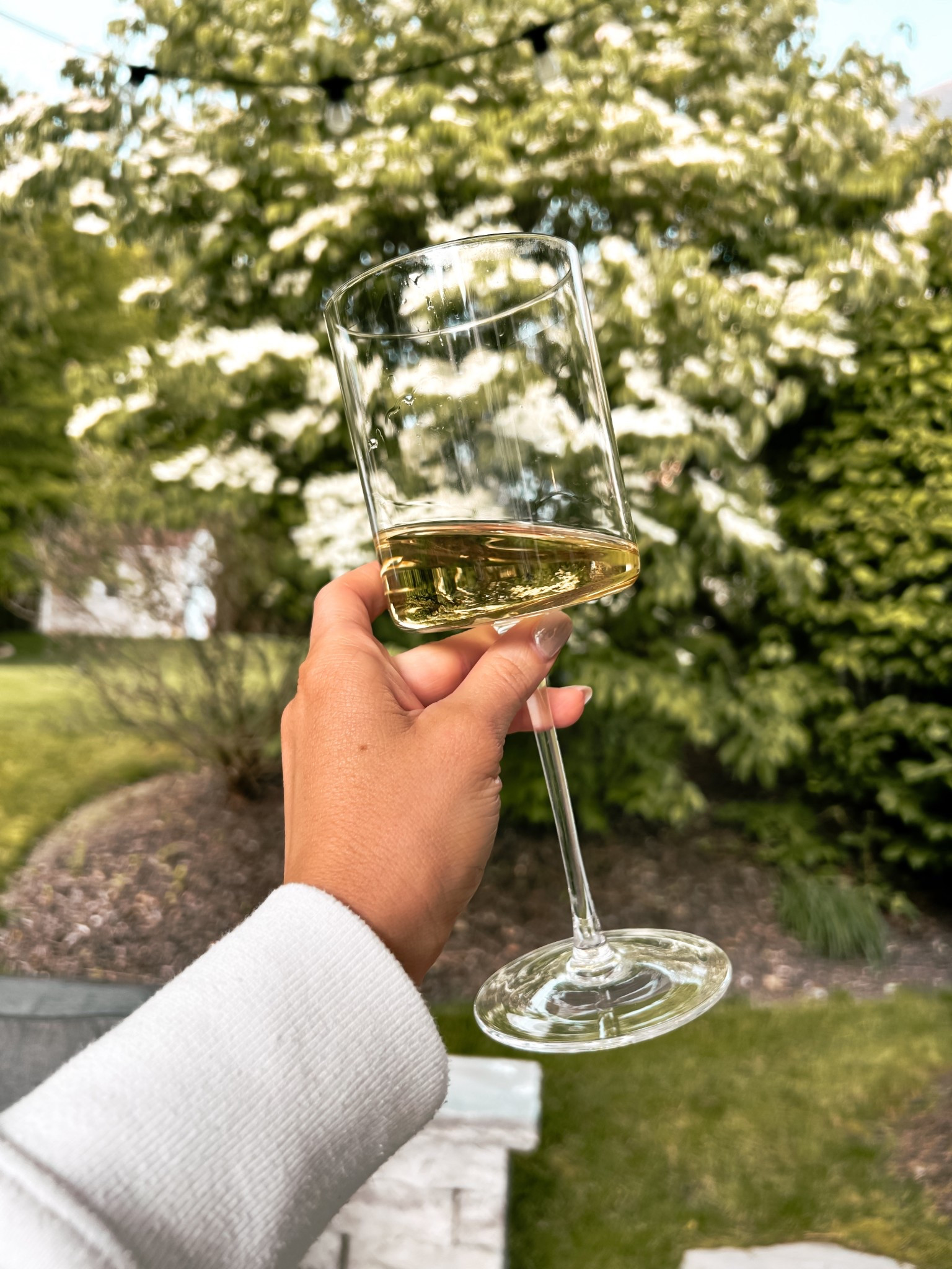 First cookout on the new patio! 

White wine
Glass
String lights 
Summer
Flowers
Drink


#LTKGiftGuide #LTKSummerEdit #LTKHome
