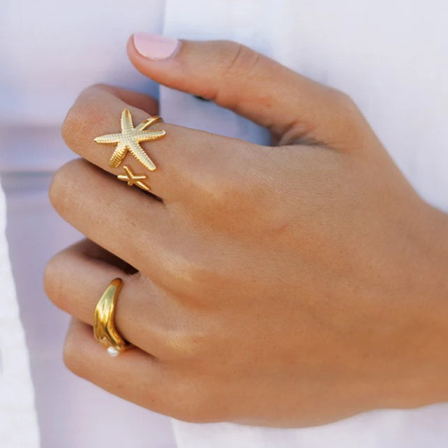 Luciana Starfish Ring | Liv Bella Vita