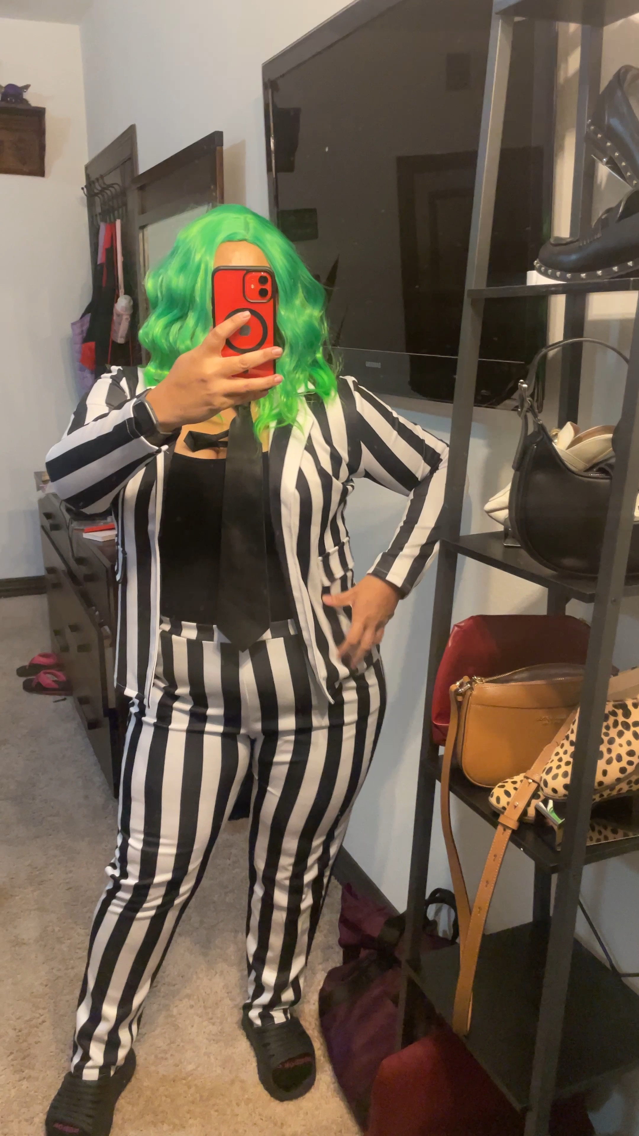 Awesome Halloween costume. It comes with wig and suit. I am wearing a black body suit. It comes with ear rings but the wig hid them.

Both items from Amazon.

#LTKFamily #LTKHalloween #LTKMidsize