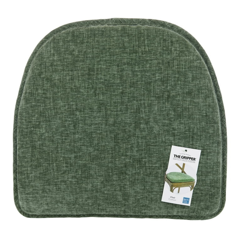 Gripper Non Slip 15" x 16" Bowler Green Chair Cushion | Walmart (US)