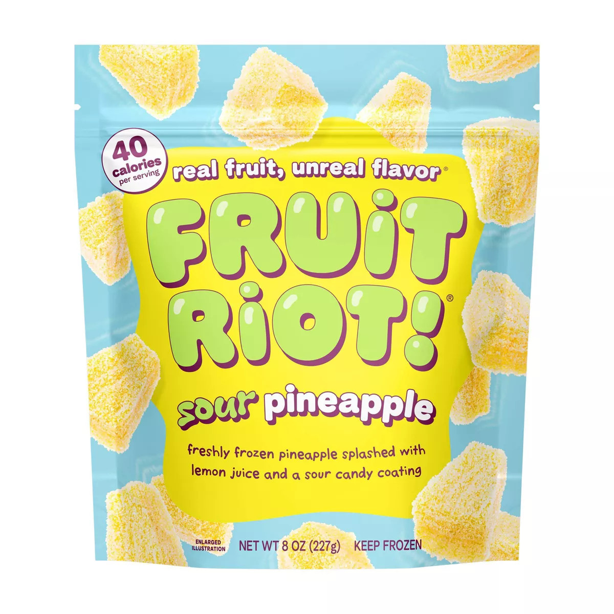 Fruit Riot Frozen Sour Candy Pineapple - 8oz | Target