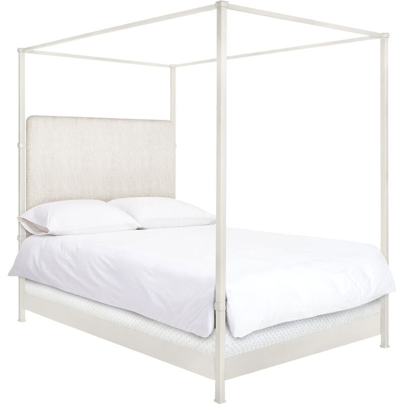 Amalfi Canopy Bed, White | One Kings Lane