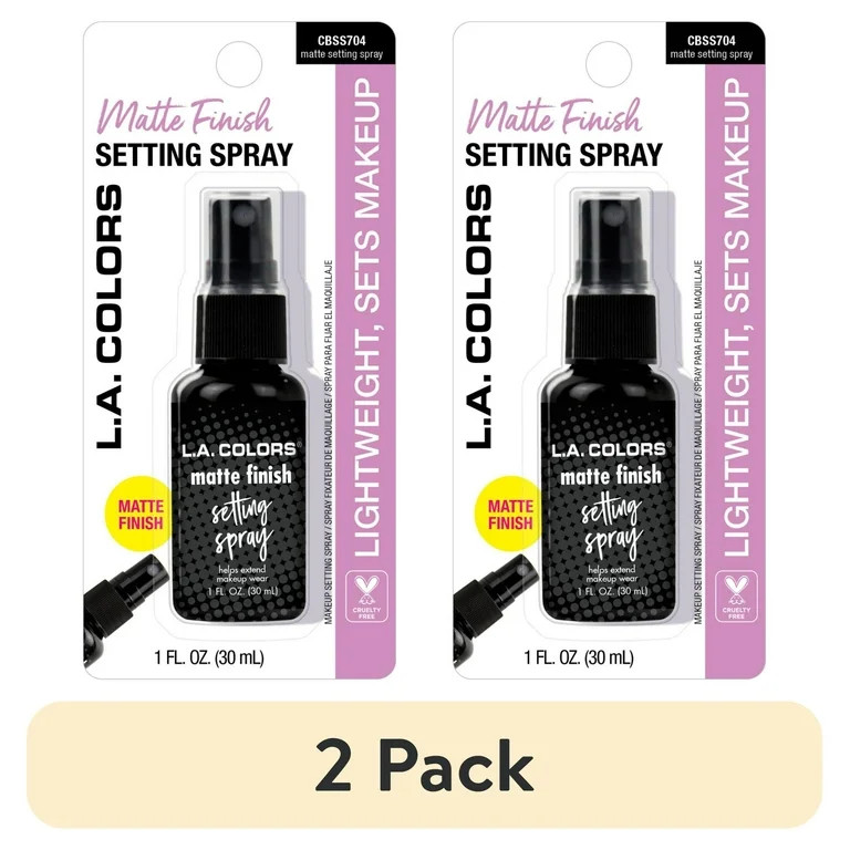 (2 pack) L.A. COLORS Lightweight & Non-sticky Mattifying Setting Spray | Walmart (US)