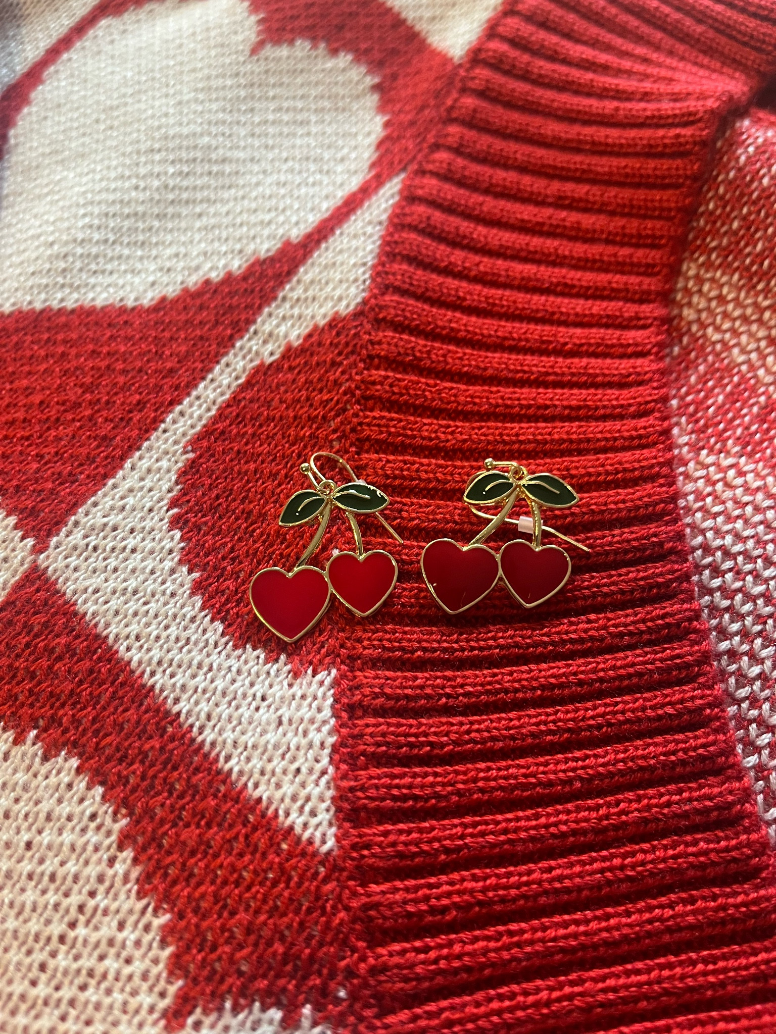 Valentine’s Day earrings 

Accessories  heart earrings  cherry earrings  red sweater  winter outfits  winter fashion  casual outfit 

#LTKfindsunder50 #LTKSeasonal #LTKstyletip