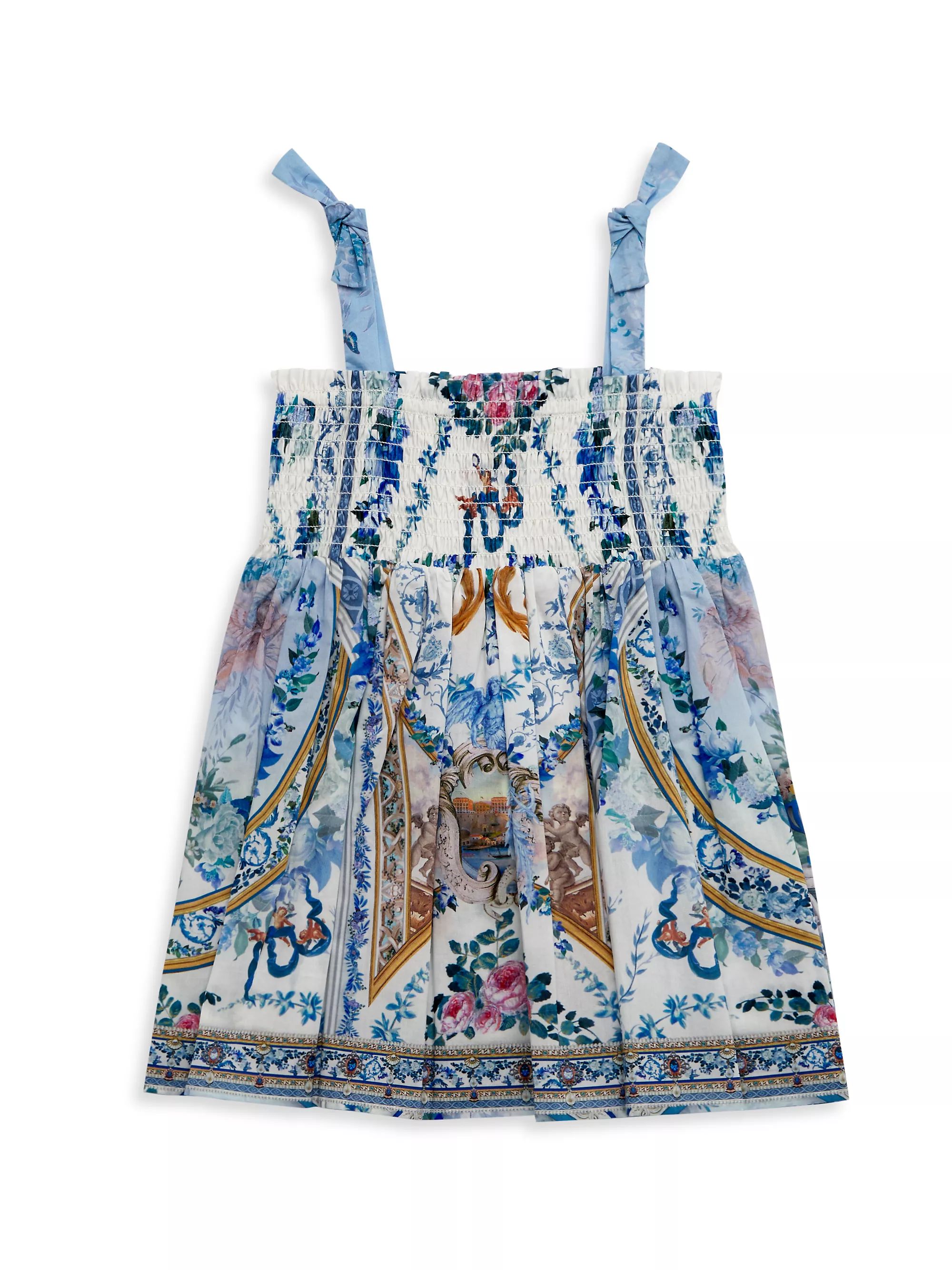 Baby Girl's Mosaic Print Shirred Dress | Saks Fifth Avenue