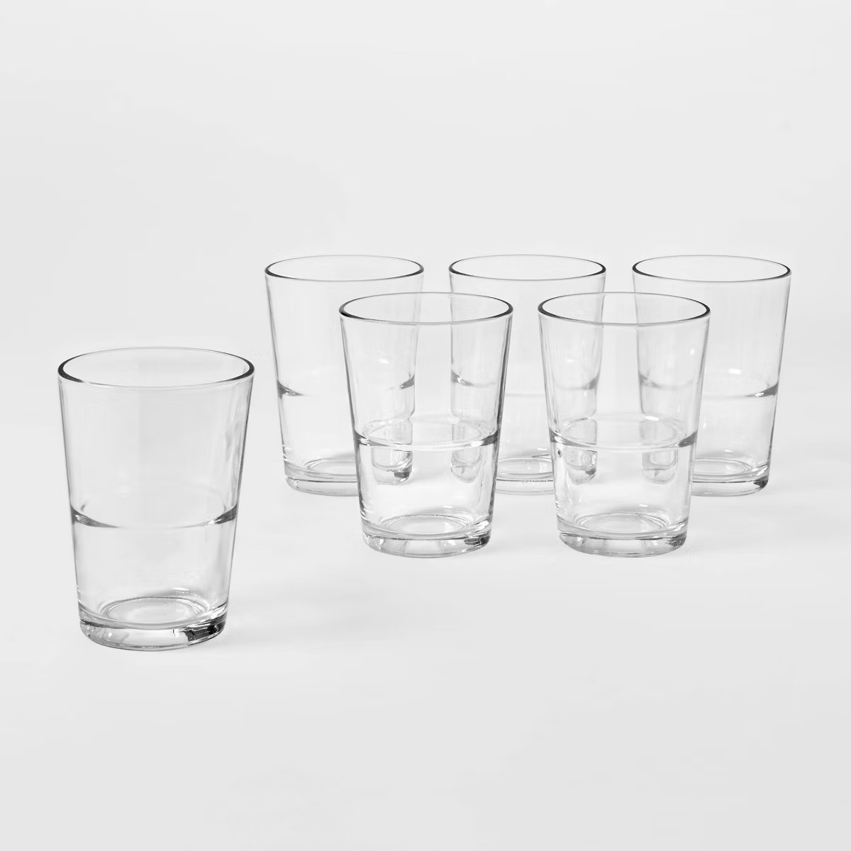 Glass Stackable Tumblers Set of 6 - Threshold™ | Target